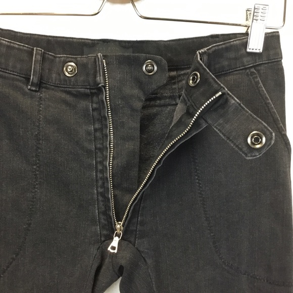 The Row Washed Black Ankle Zip Detail Skinny Jeans - Picture 6 of 13